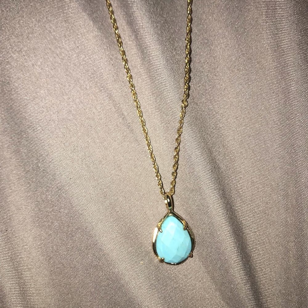 Kendra scott turquoise stone necklace